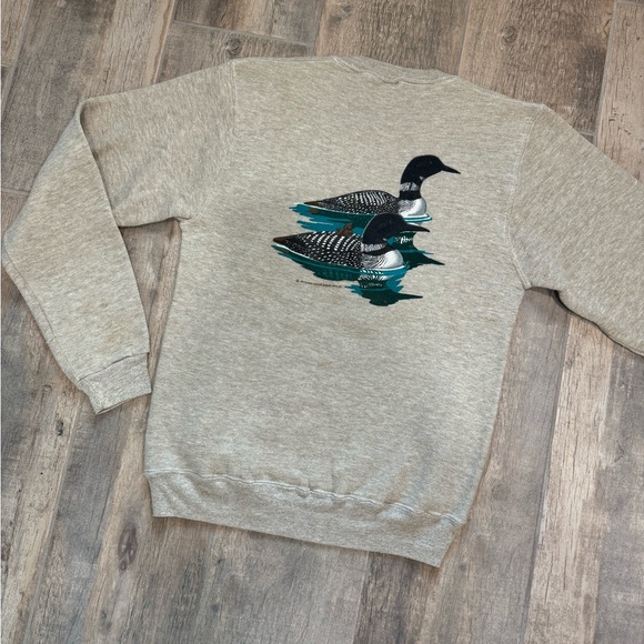 Vintage 1984 Russell Made in USA Burger wildlife art print sweatshirt - Picture 15 of 16